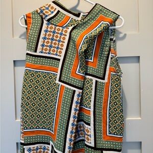 ZARA COLORFUL TOP WITH TIE IN THE BACK